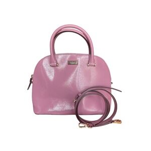 Kate Spade Laurel Way Greer Satchel Pink Patent Leather Dome Bag WKRU4701